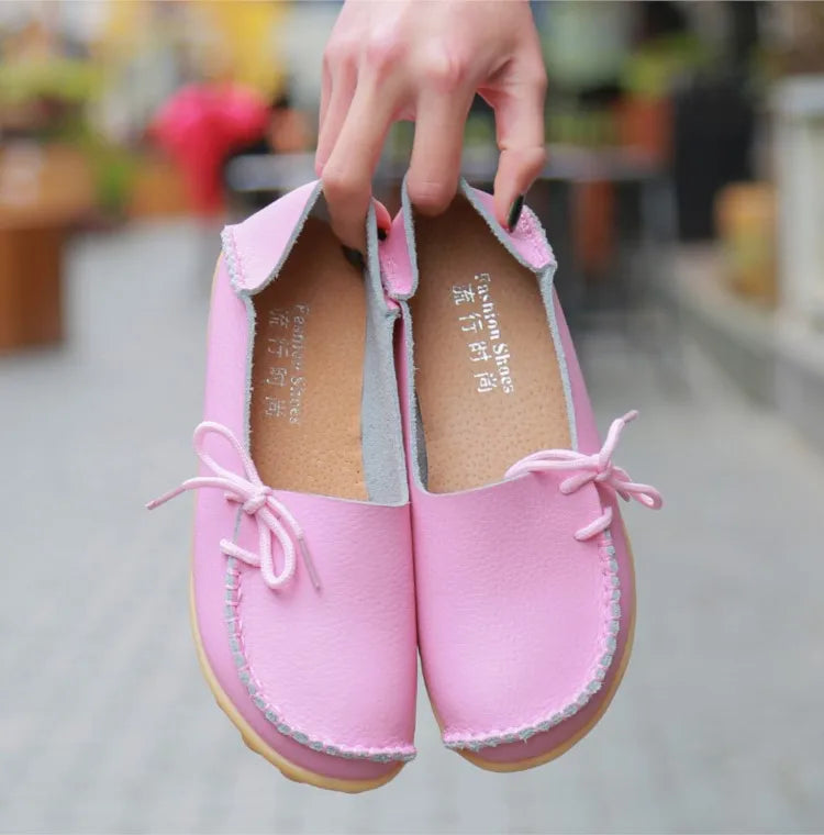 Ballerines Cuir Nœud Papillon Grande Taille | MDN Store