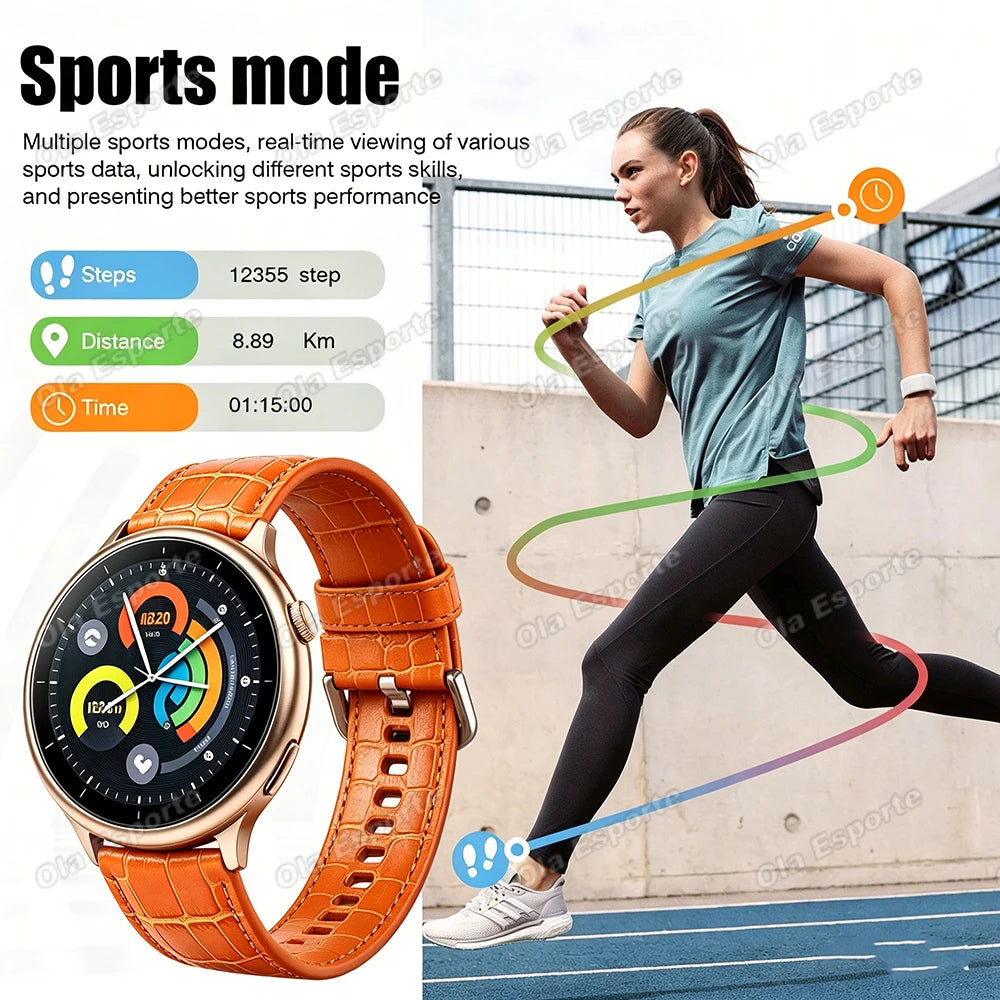 Montre Connectee Sport Assistant Vocal Bluetooth 5.3 Ecran 1.5 Pouce | MDN Store 25