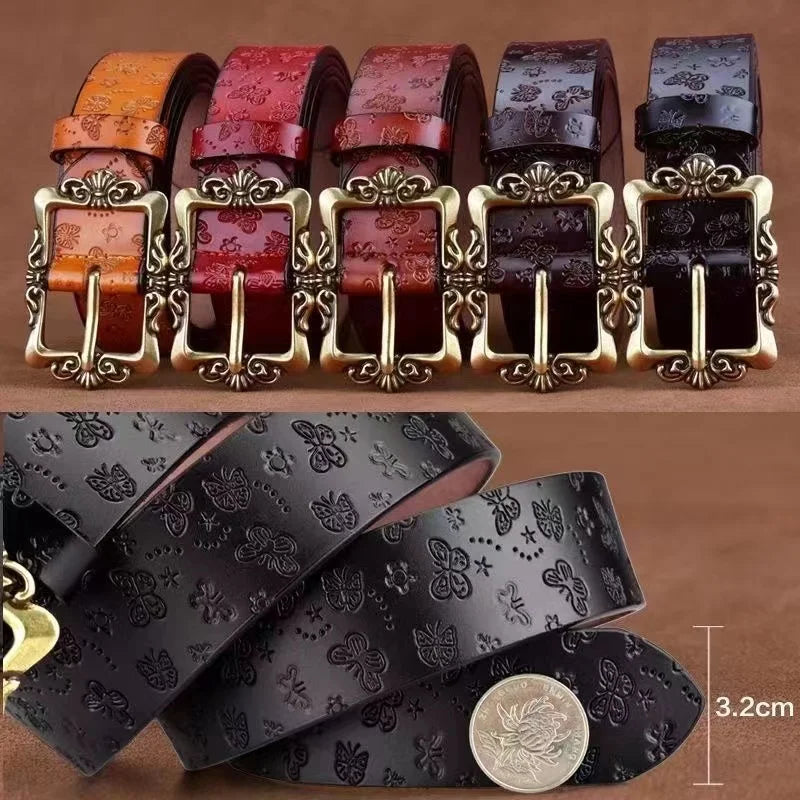 Ceinture Large Cuir Femme Retro Style Coreen | MDN Store 25