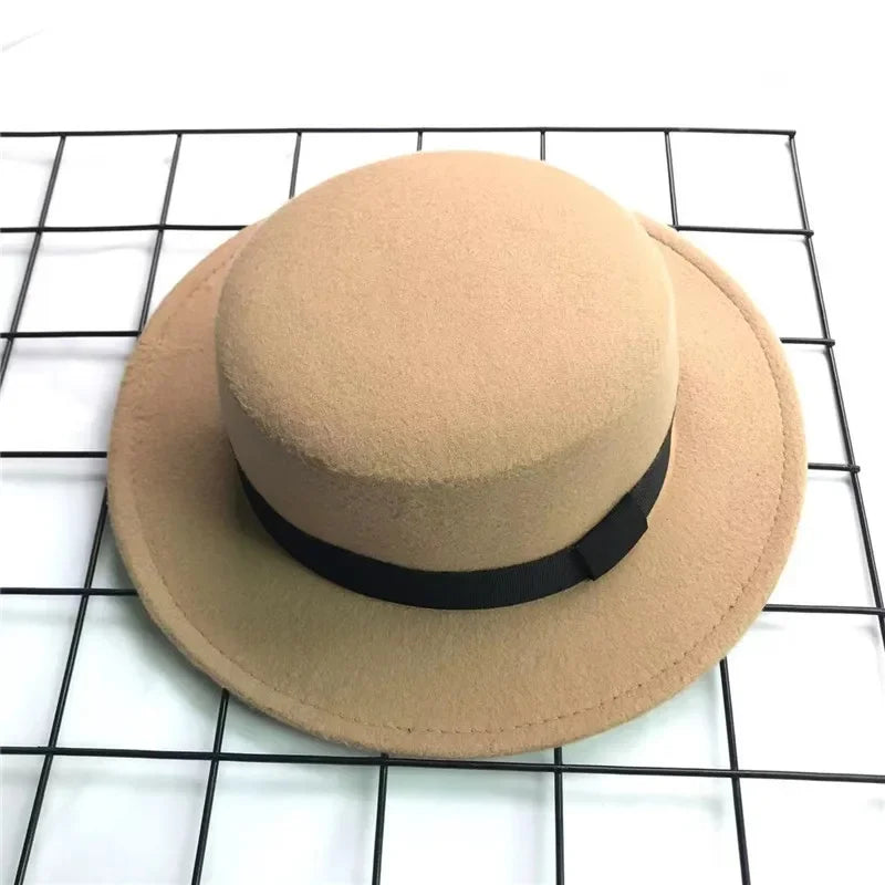 Chapeau Plat Vintage Laine Britannique | MDN Store