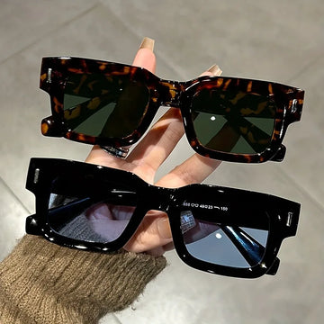 Lunettes Soleil Rectangle Léopard | MDN Store