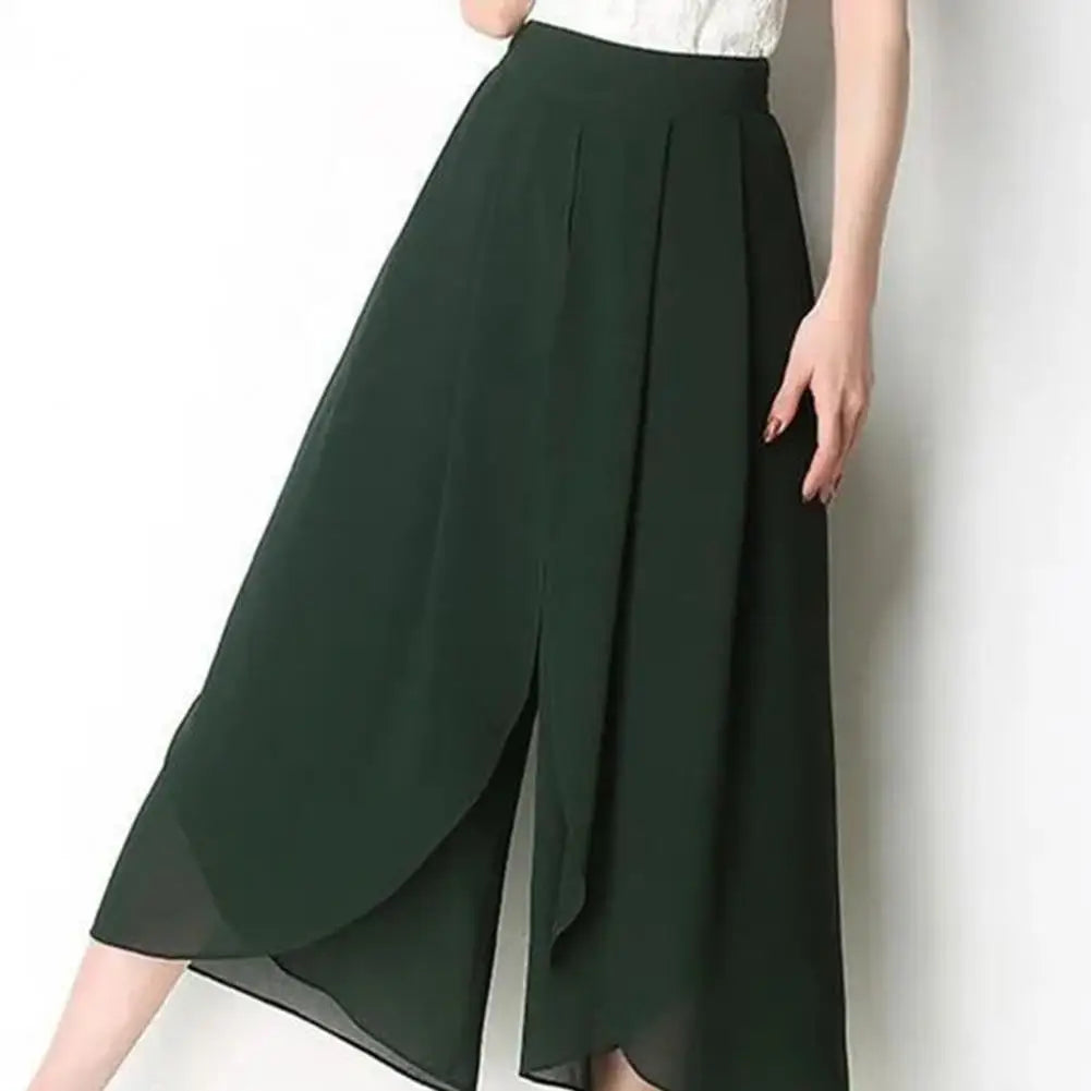 Pantalon Grande Femme Mousseline Taille Haute | MDN Store