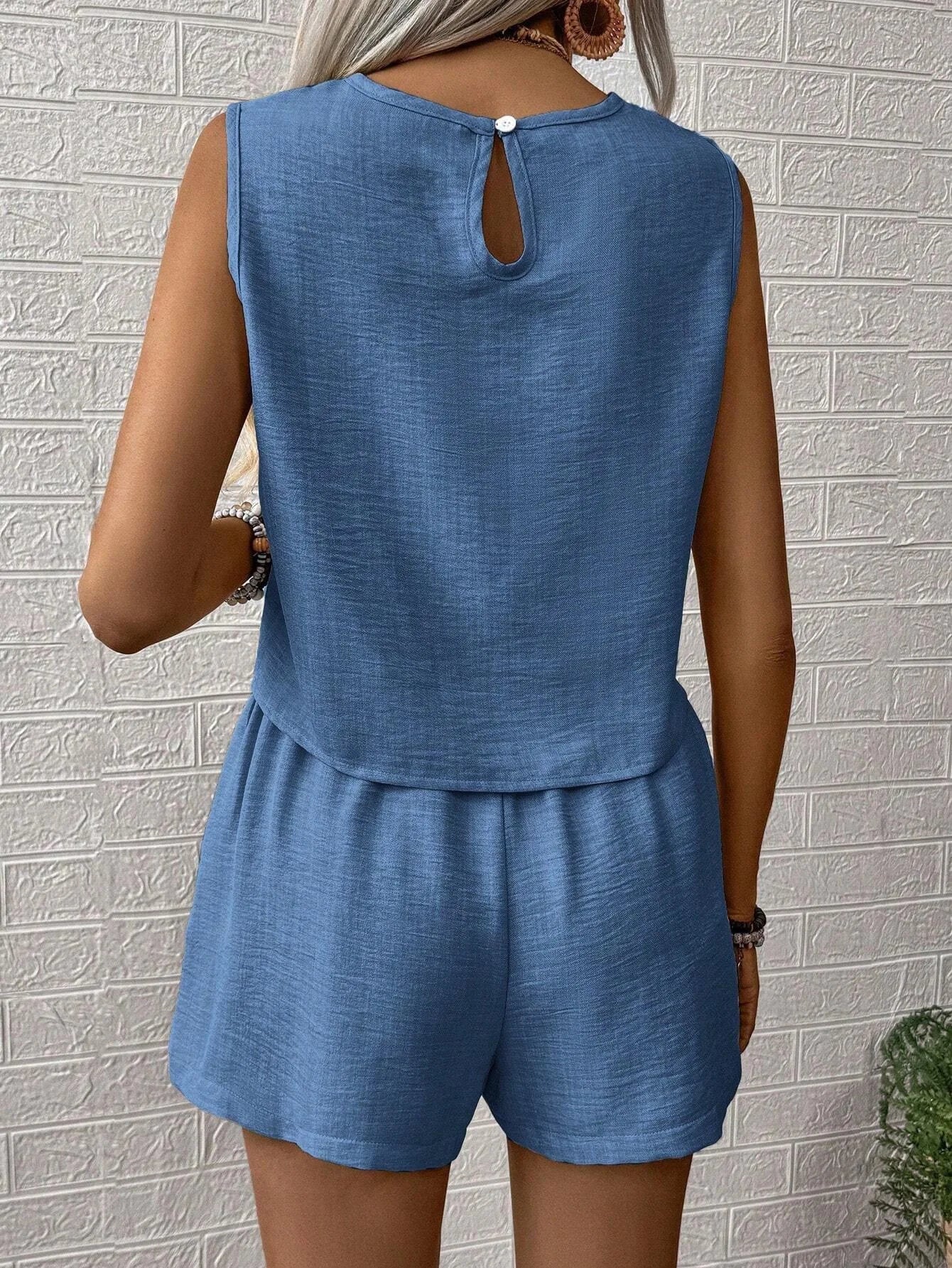 Ensemble Haut et Short Femme Sans Manches Casual | MDN Store 25