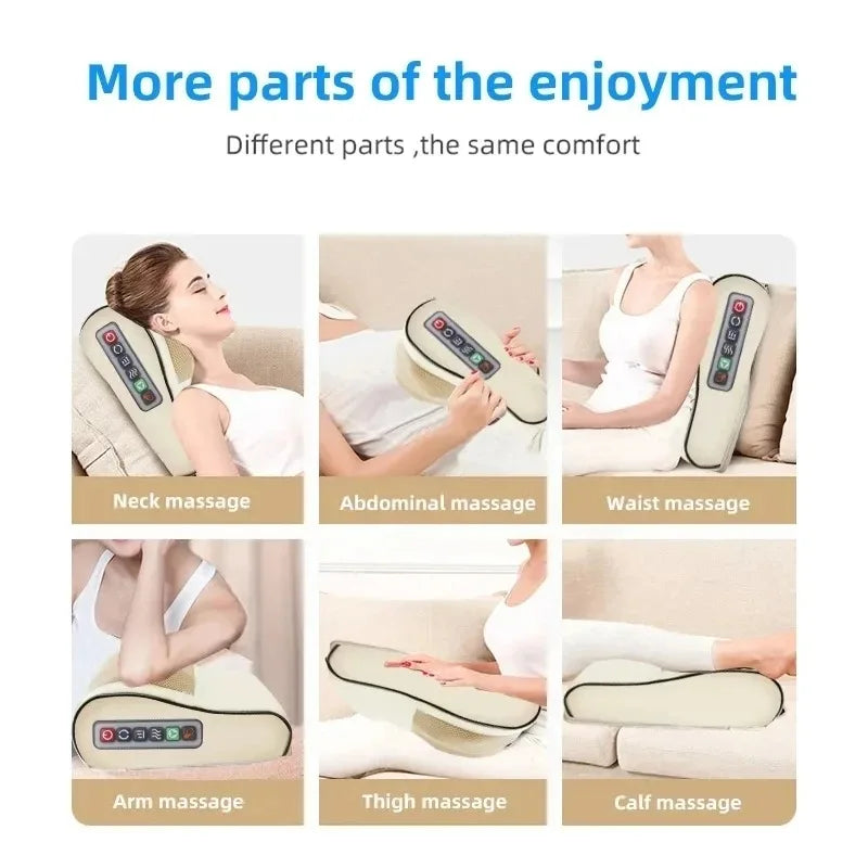 Oreiller Masseur Électrique Infrarouge - Dos, Cou & Épaules | MDN Store 25