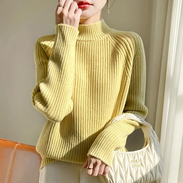 Pull Sans Manches Femme Col Montant Tricot Epais Layering 6 Coloris | MDN Store