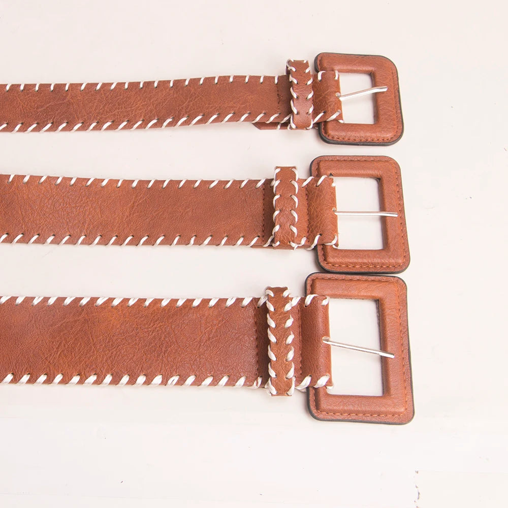 Ceinture Cuir Tressé Boucle Ardillon | MDN Store