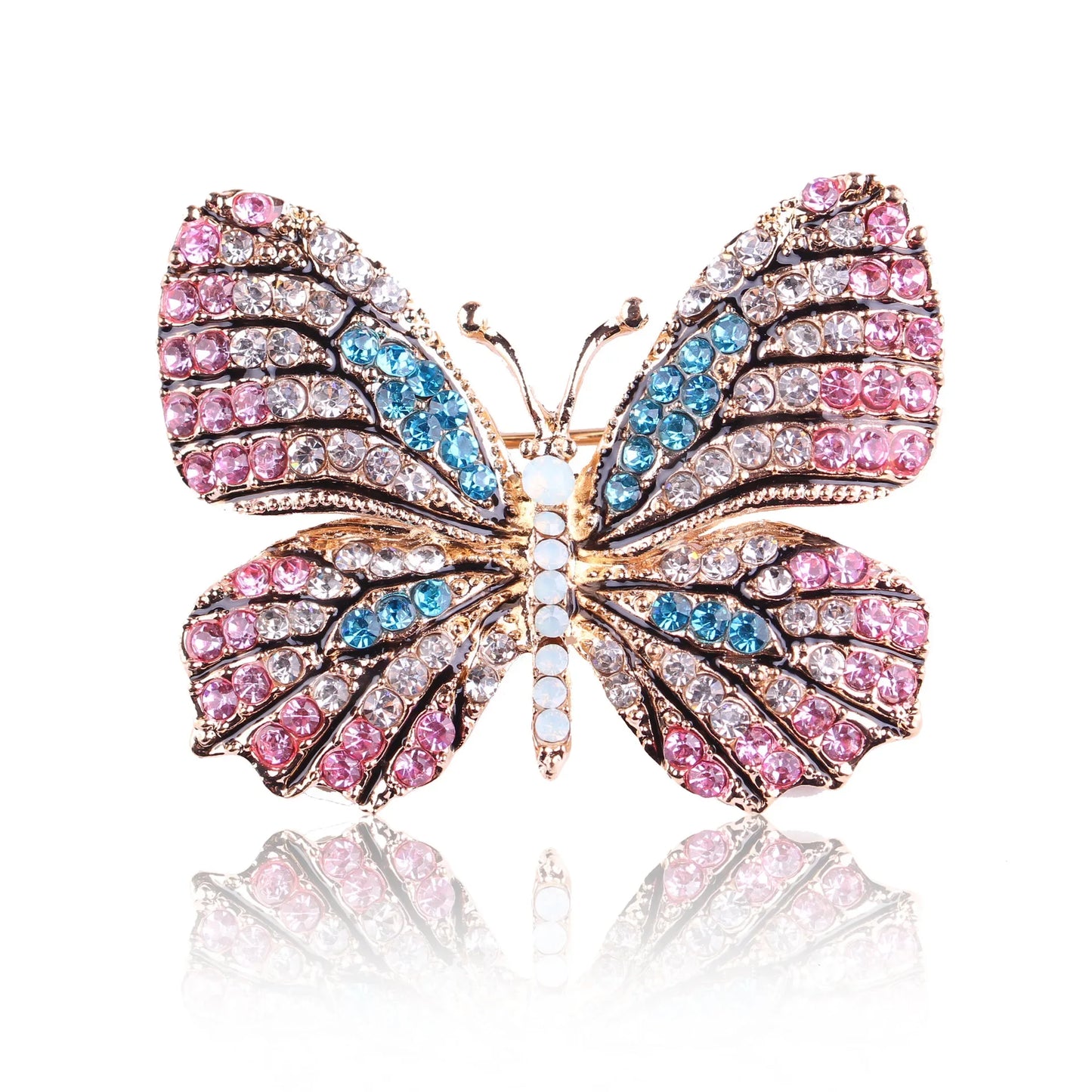 Broche Papillon Baroque Vintage Pin Badge Élégant | MDN