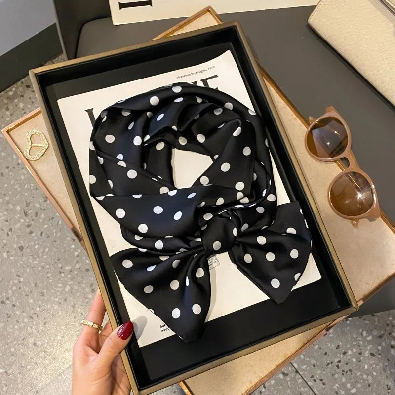 Foulard Soie Long Étroit Femme Cravate | MDN Store