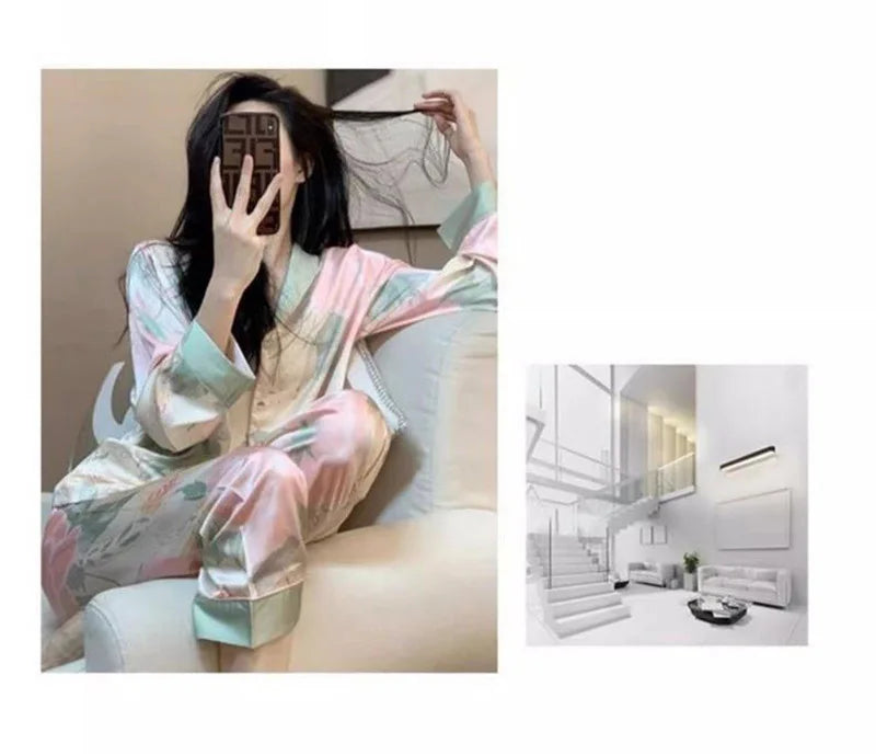 Pyjama Satin Soie 2 Pièces | MDN Store