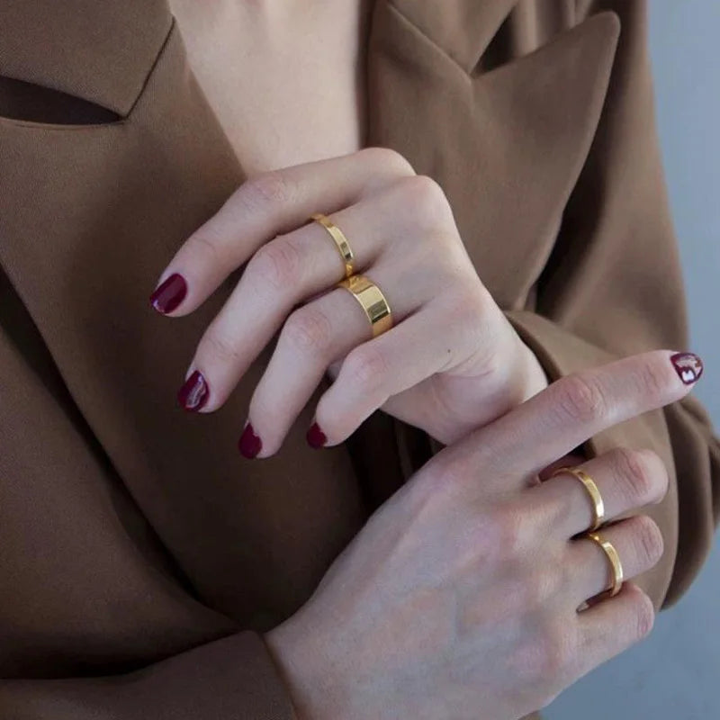 Bague Alliance Acier Femme 2-8mm | MDN Store