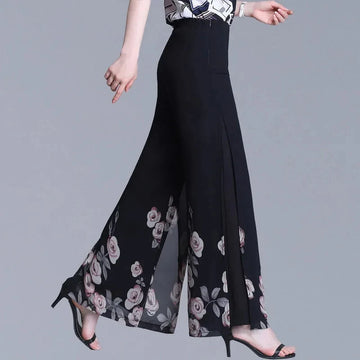 Pantalon Grande Femme Mousseline Imprimé | MDN Store 25