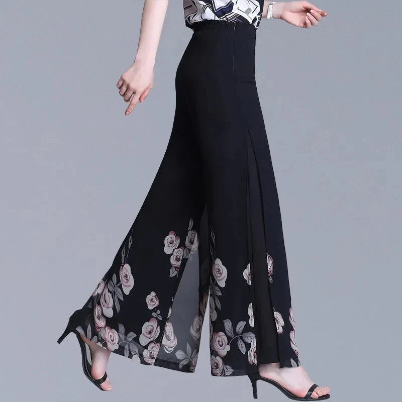 Pantalon Grande Femme Mousseline Imprimé | MDN Store