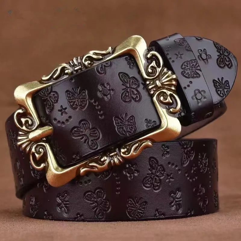 Ceinture Large Cuir Femme Retro Style Coreen | MDN Store 25