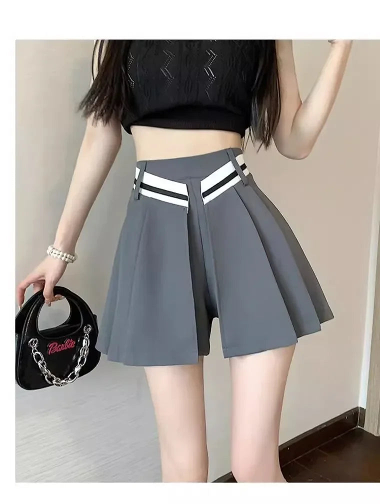 Short Femme Casual Taille Haute Jambes Larges | MDN