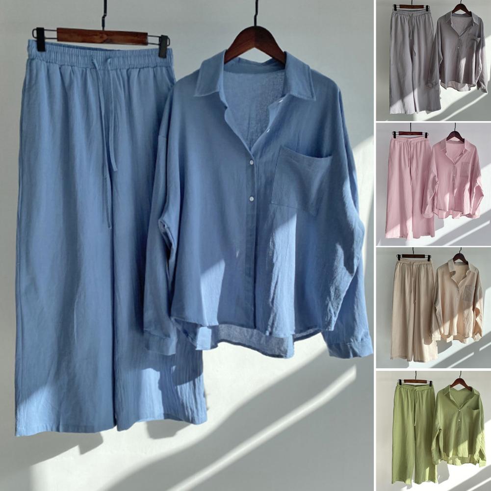 Ensemble Femme 2 Pièces Lin Décontracté | MDN Store