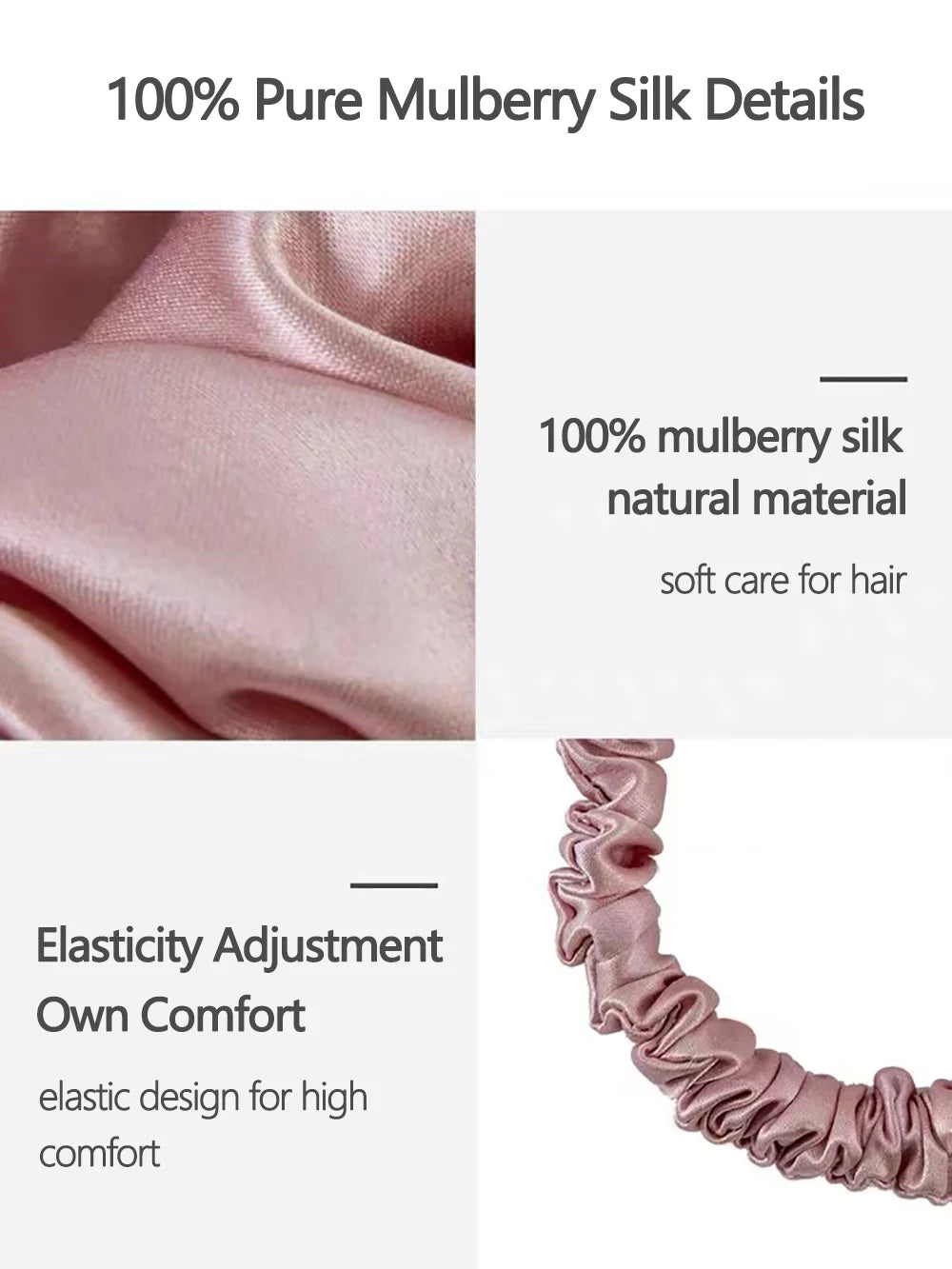 Chouchou Soie de Mûrier 100% Pure 19 Momme - Élastique Cheveux Premium | MDN