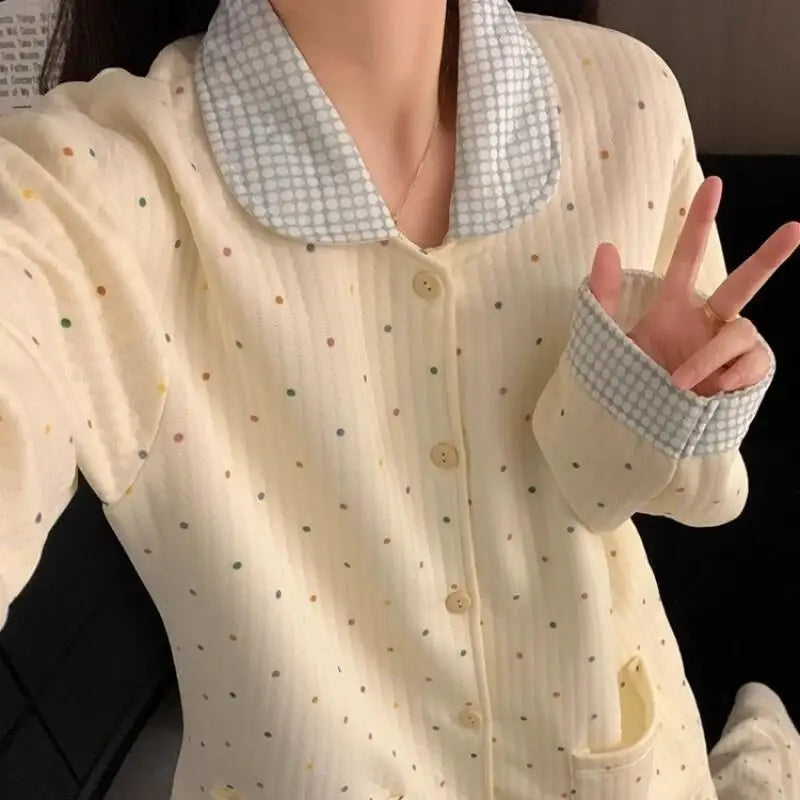 Pyjama Coton Uni 2 Pièces Hiver | MDN Store
