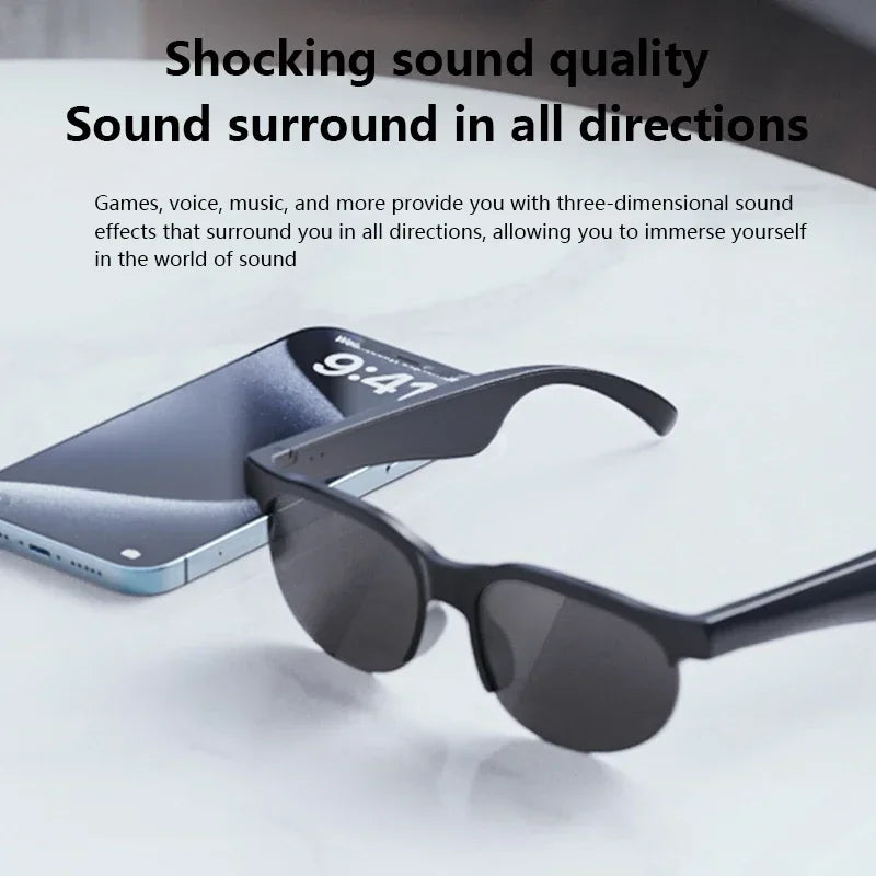 Lunettes Intelligentes Bluetooth 5.3 Traduction IA Temps Reel Musique | MDN Store 25