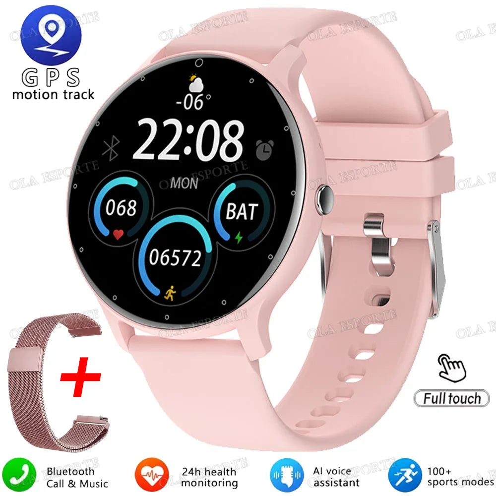 Montre Connectee Femme Sport Fitness Bluetooth IP67 Ecran Tactile | MDN Store 25