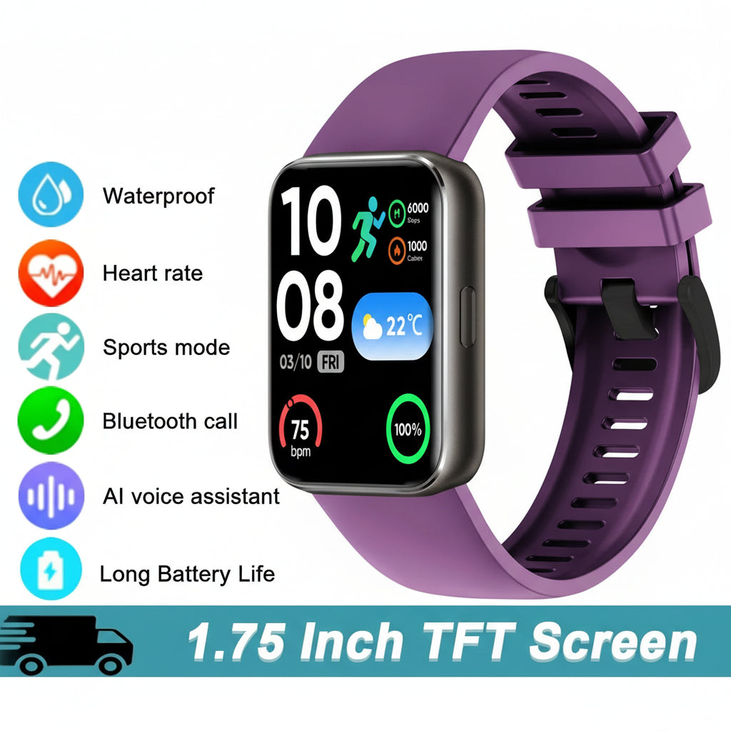 Montre Connectée 1.75" Assistant IA Appels BT IP68 | MDN Store