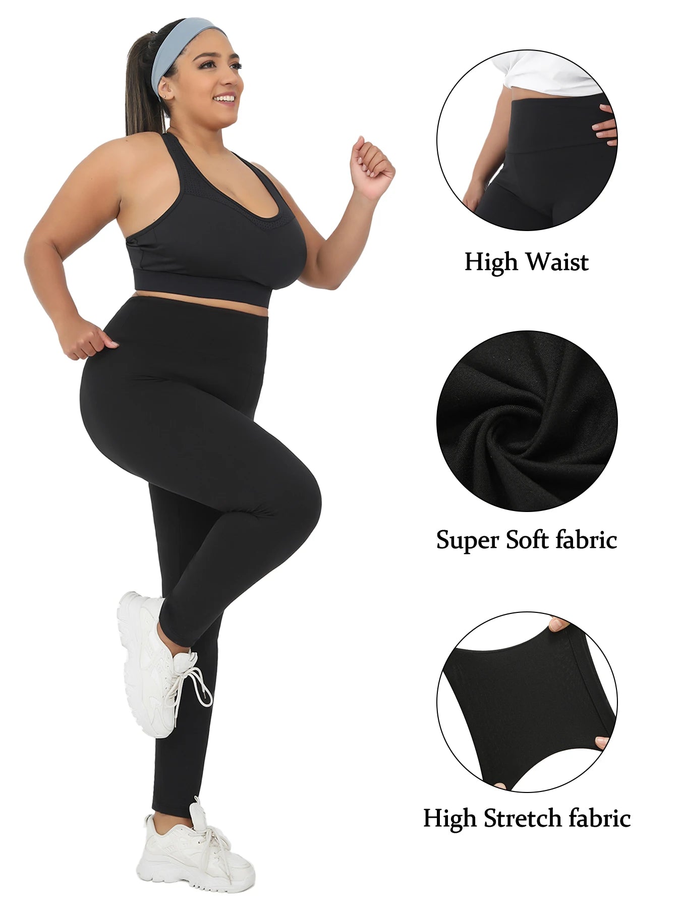 Legging Femme Taille Haute Gainant Sport | MDN Store