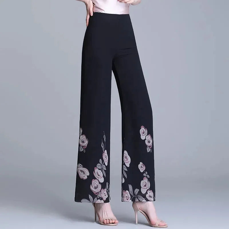 Pantalon Grande Femme Mousseline Imprimé | MDN Store