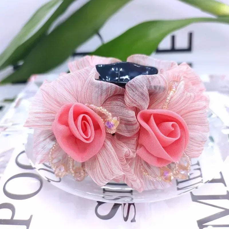 Pince à Cheveux Crabe Fleurie - Accessoire Cheveux Élégant et Pratique | MDN Store