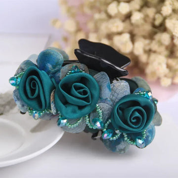 Pince à Cheveux Crabe Fleurie - Accessoire Cheveux Élégant et Pratique | MDN Store