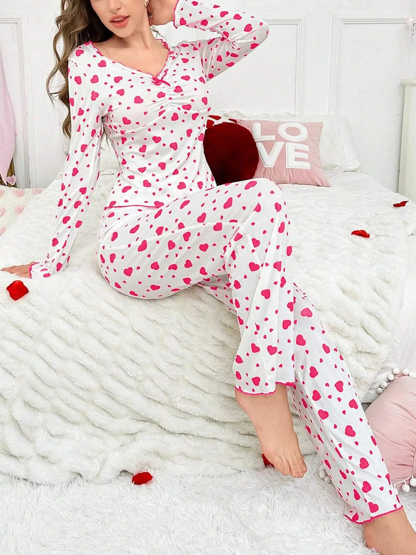 Pyjama Automne Hiver Cœur | MDN Store