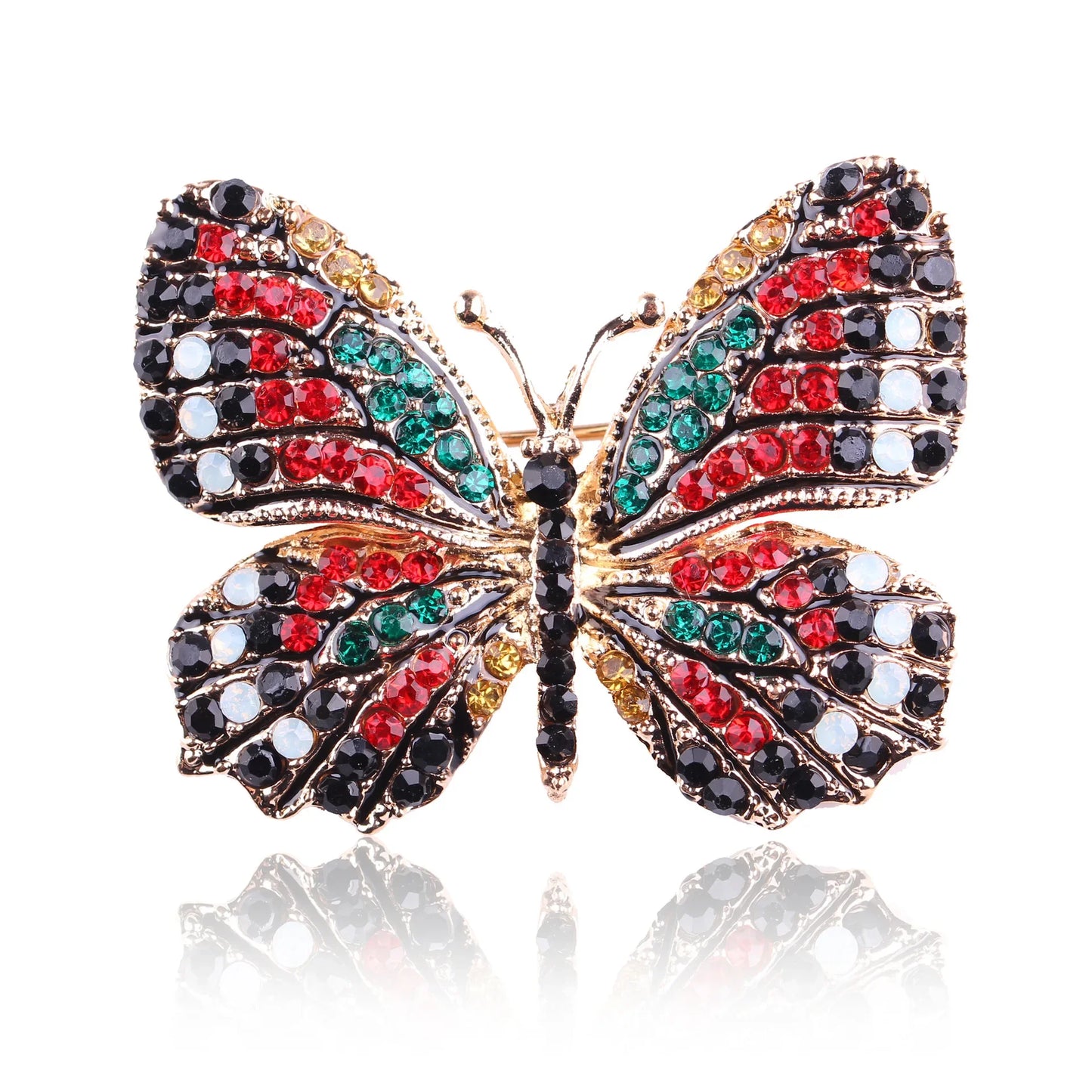 Broche Papillon Baroque Vintage Pin Badge Élégant | MDN