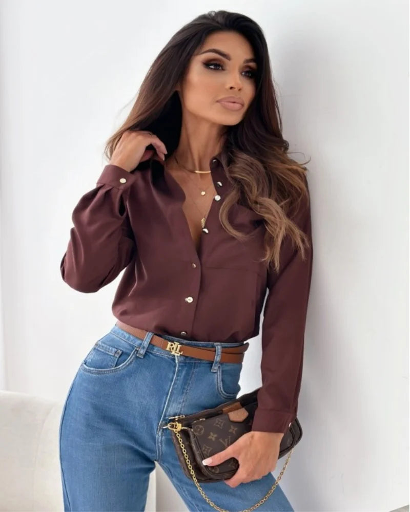 Blouse Femme Mousseline Col V Ample | MDN Store