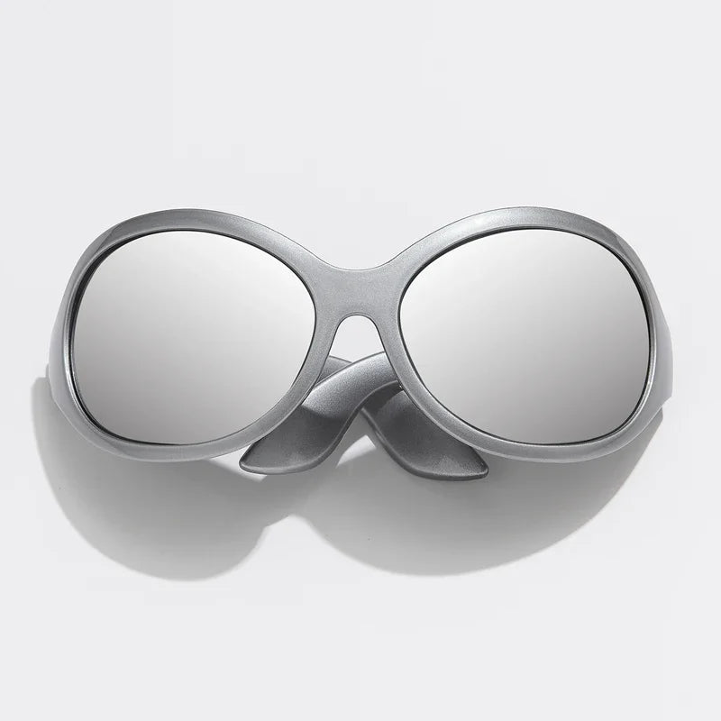 Lunettes de Soleil Y2K Punk Ovales - Femme & Homme UV400 | MDN